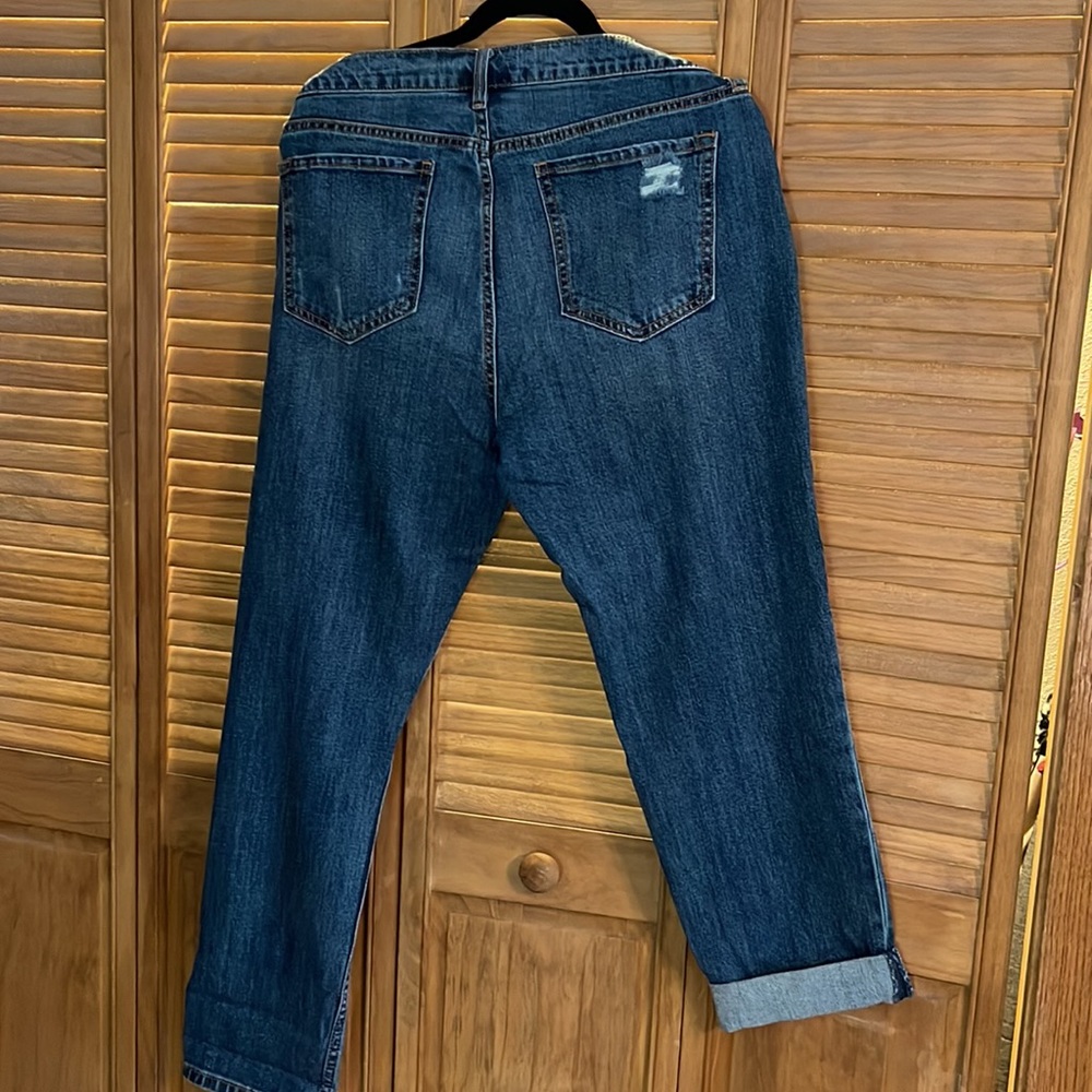 Old Navy boyfriend straight destroyed look jeans size 12 - Picture 4 of 4